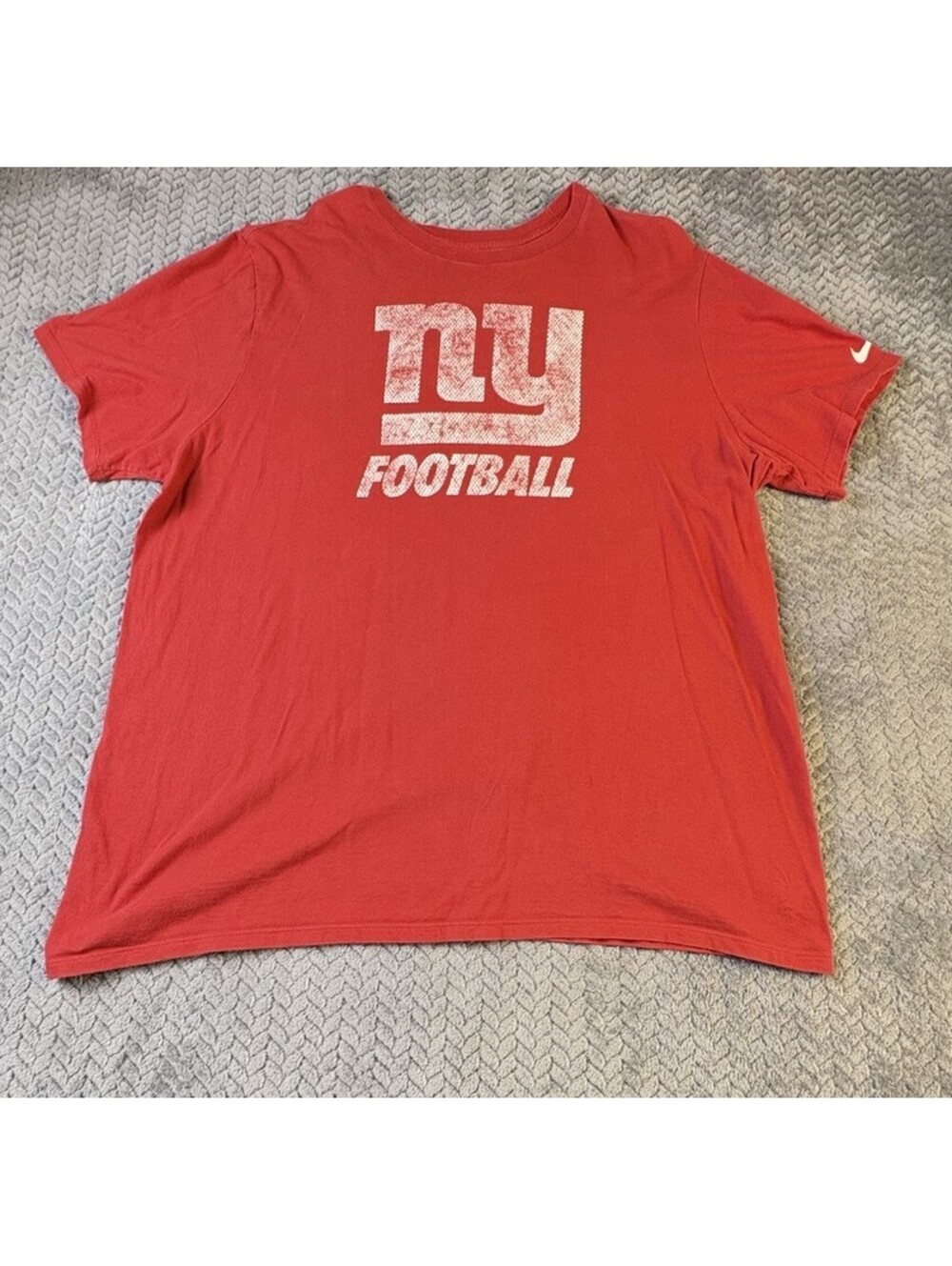 Vintage The Nike New York Giants NFL Football T-Shirt Men XXL Red Training 0137